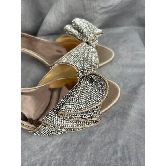 Badgley Mischka Women's Remi Heeled Sandal Size 9.5 Nude $235 - Picture 3 of 6